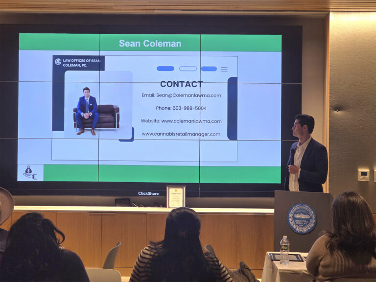 Boston Cannabis Attorney Sean Coleman Participates in City of Boston Technical Assistance Program Celebration